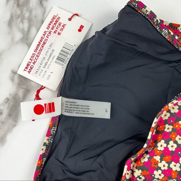 NWT Solid & Striped The Elsa Bikini Swimwear Bottom in Ditsy Floral Size Large - Picture 5 of 7